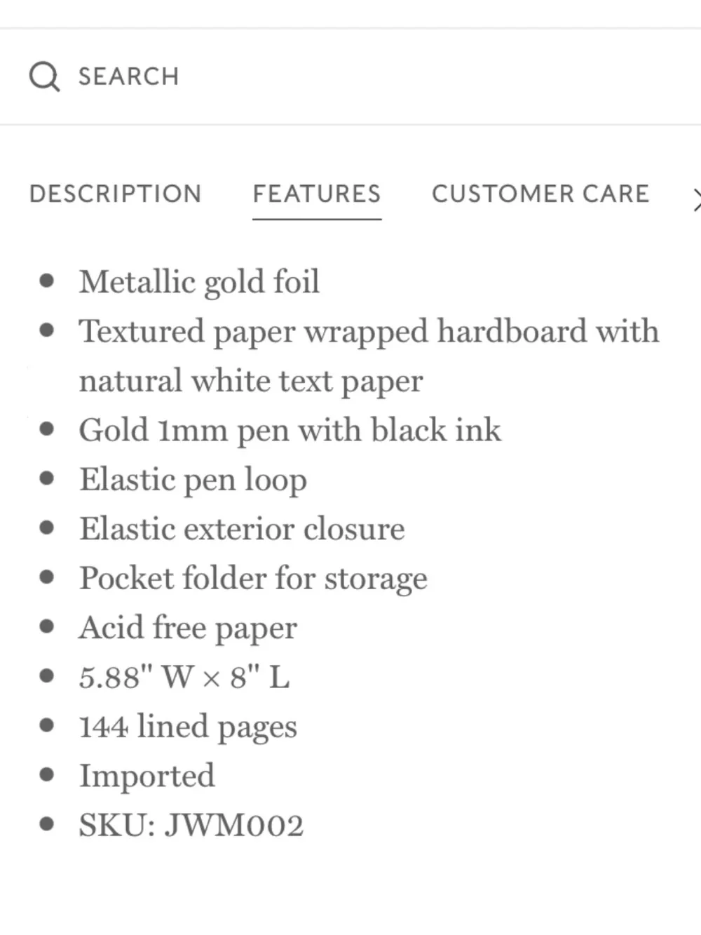 Rifle Paper Co. hardcover journal